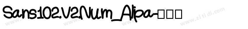 Sans102 V2 Num_Alipa字体转换